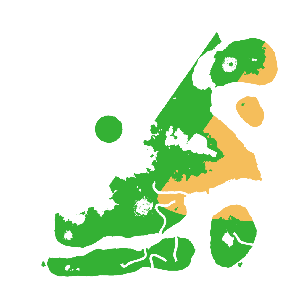 Biome Rust Map: Procedural Map, Size: 3000, Seed: 5465421