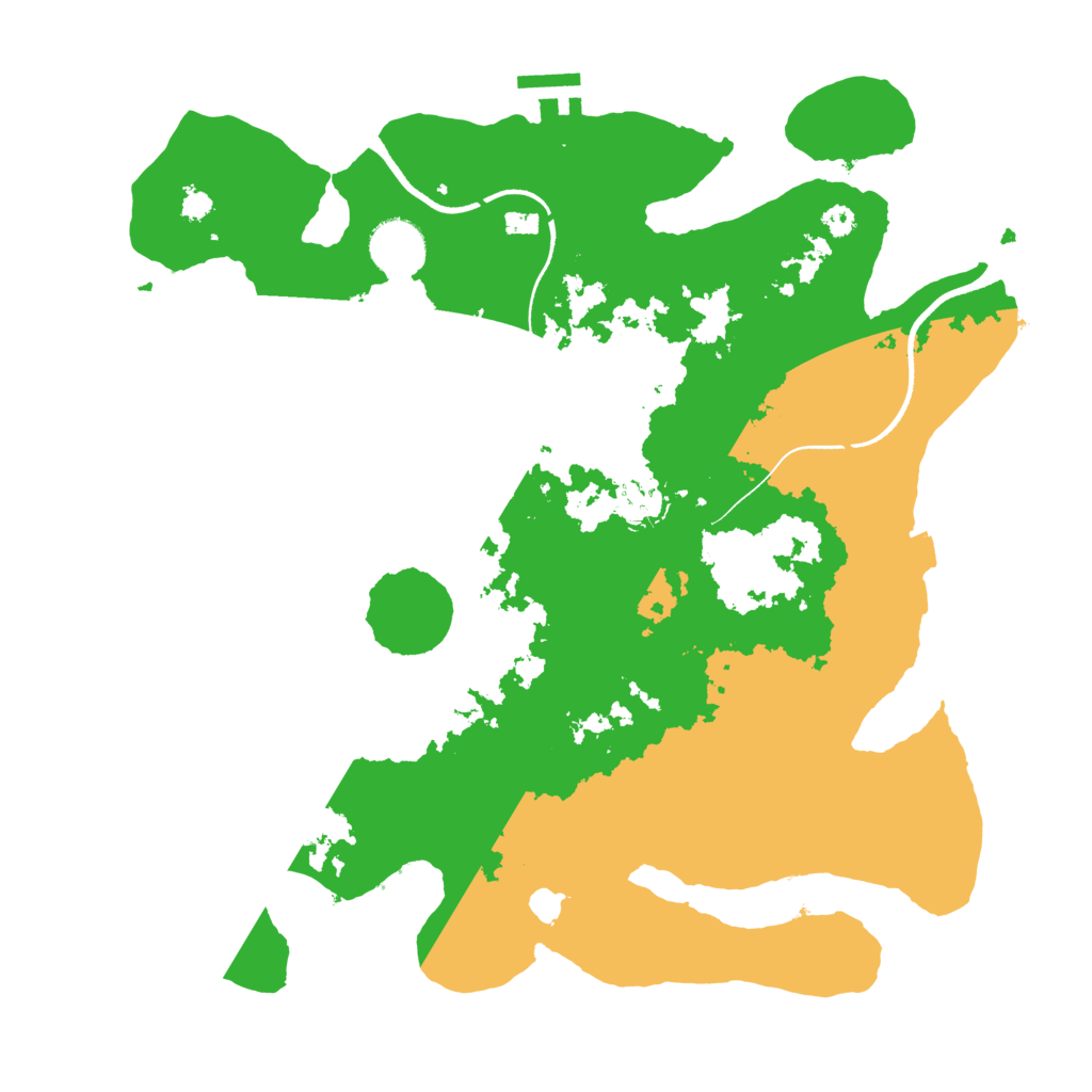 Biome Rust Map: Procedural Map, Size: 3500, Seed: 1995914467