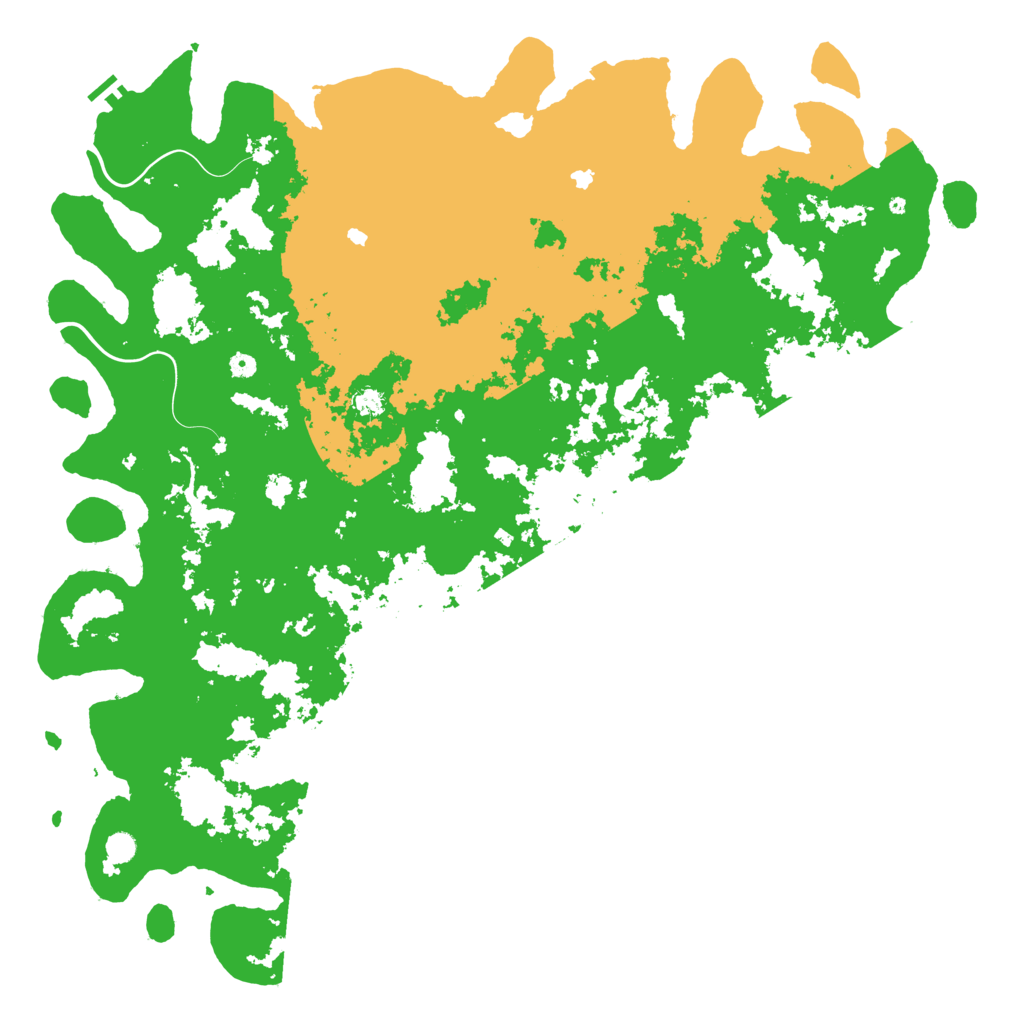 Biome Rust Map: Procedural Map, Size: 6000, Seed: 1666925299