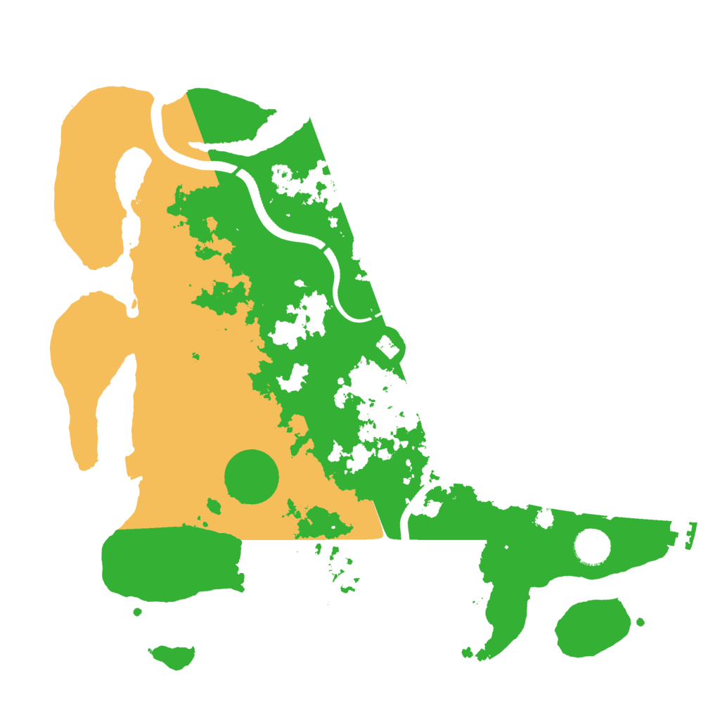 Biome Rust Map: Procedural Map, Size: 3500, Seed: 910858