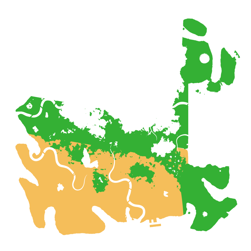 Biome Rust Map: Procedural Map, Size: 4500, Seed: 2112773401