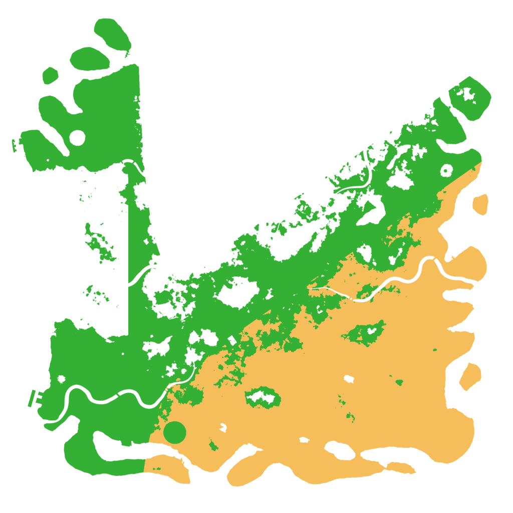 Biome Rust Map: Procedural Map, Size: 6000, Seed: 6100