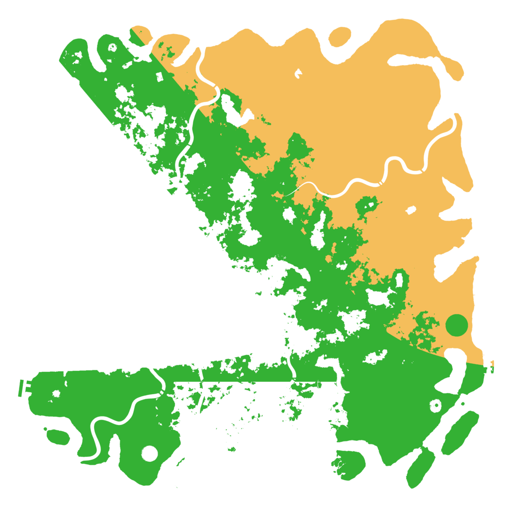 Biome Rust Map: Procedural Map, Size: 6000, Seed: 39776327