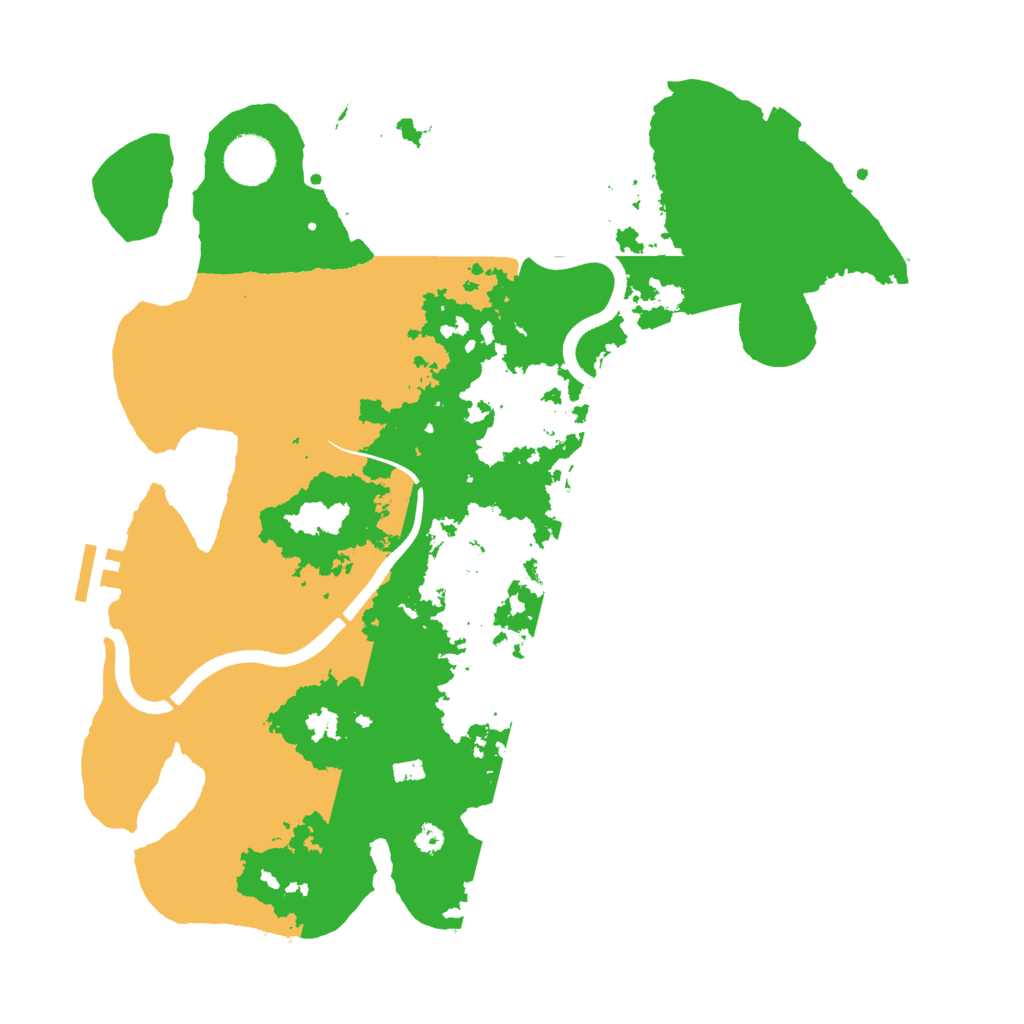 Biome Rust Map: Procedural Map, Size: 3600, Seed: 8787