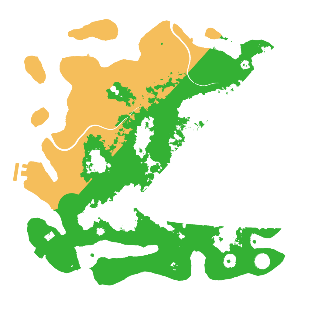 Biome Rust Map: Procedural Map, Size: 3500, Seed: 125987186