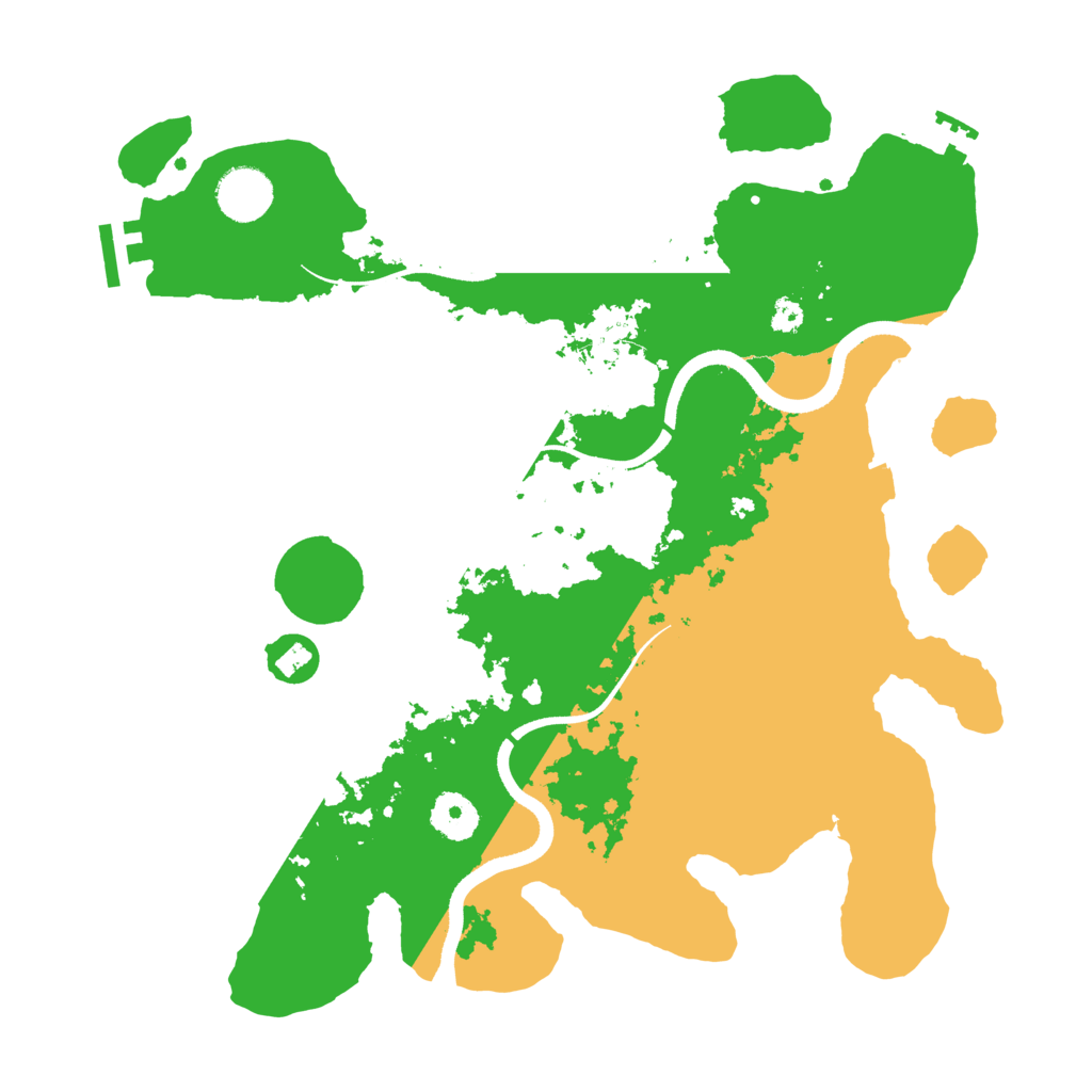 Biome Rust Map: Procedural Map, Size: 3500, Seed: 1041891471