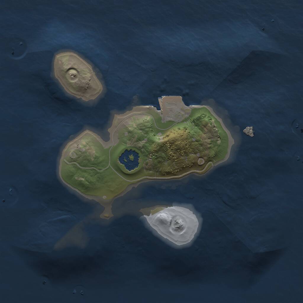 Rust Map: Procedural Map, Size: 1500, Seed: 3358764, 1 Monuments