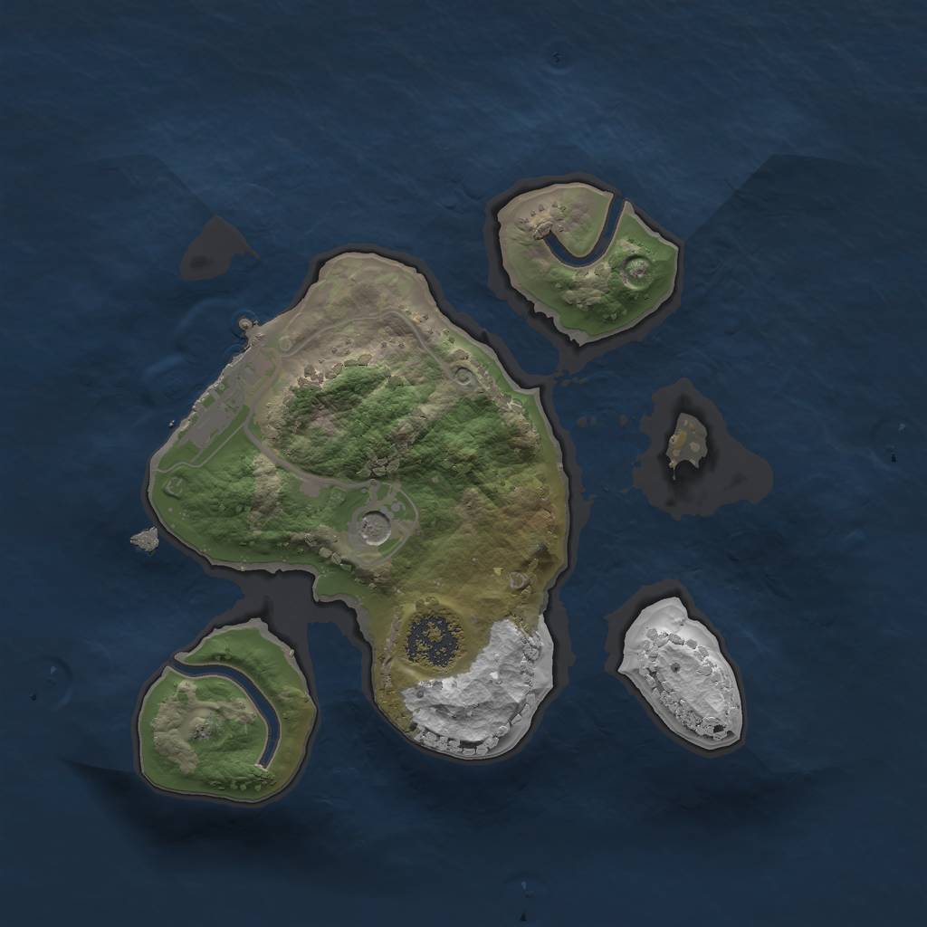 Rust Map: Procedural Map, Size: 1795, Seed: 75341, 8 Monuments