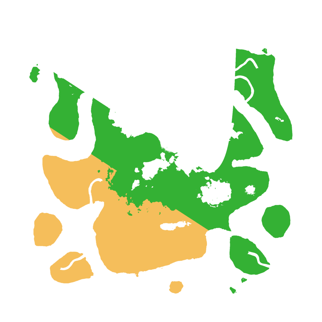 Biome Rust Map: Procedural Map, Size: 3000, Seed: 627094