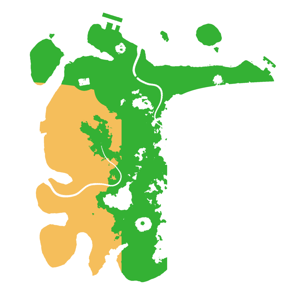 Biome Rust Map: Procedural Map, Size: 3000, Seed: 940366728