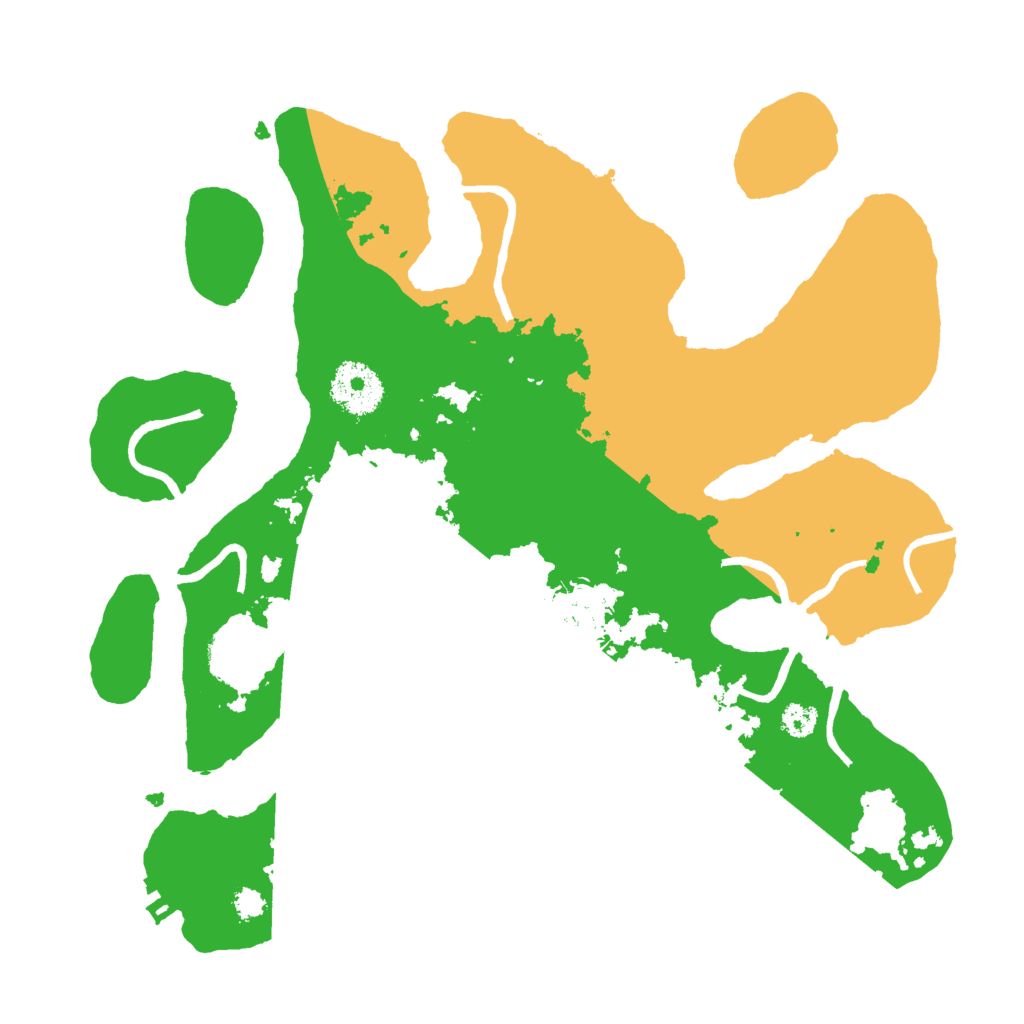 Biome Rust Map: Procedural Map, Size: 3000, Seed: 65191547