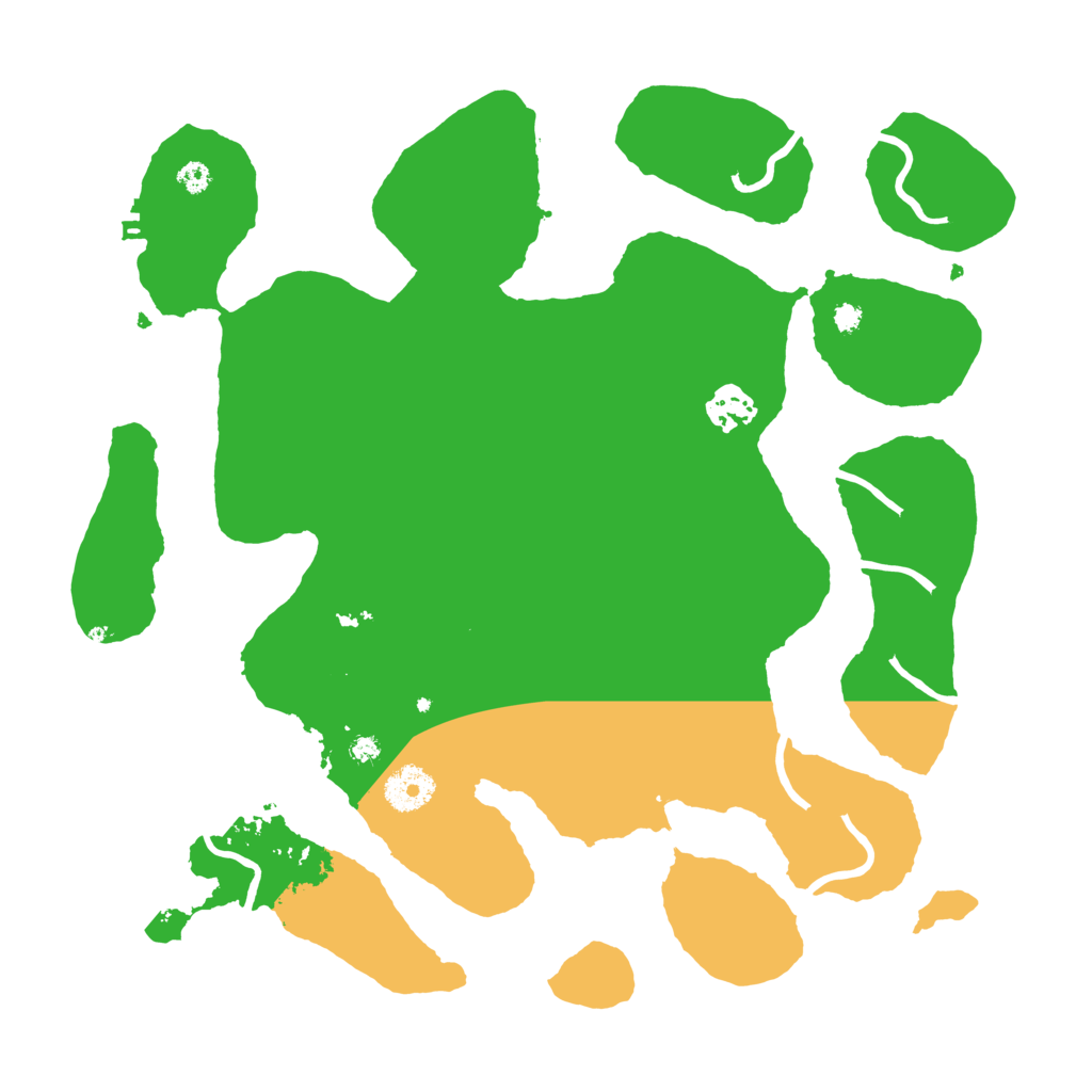 Biome Rust Map: Procedural Map, Size: 3500, Seed: 953646586