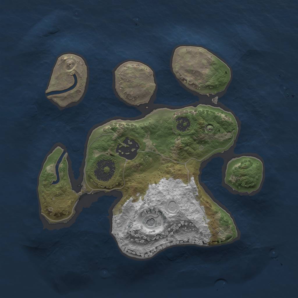 Rust Map: Procedural Map, Size: 2054, Seed: 7826, 9 Monuments