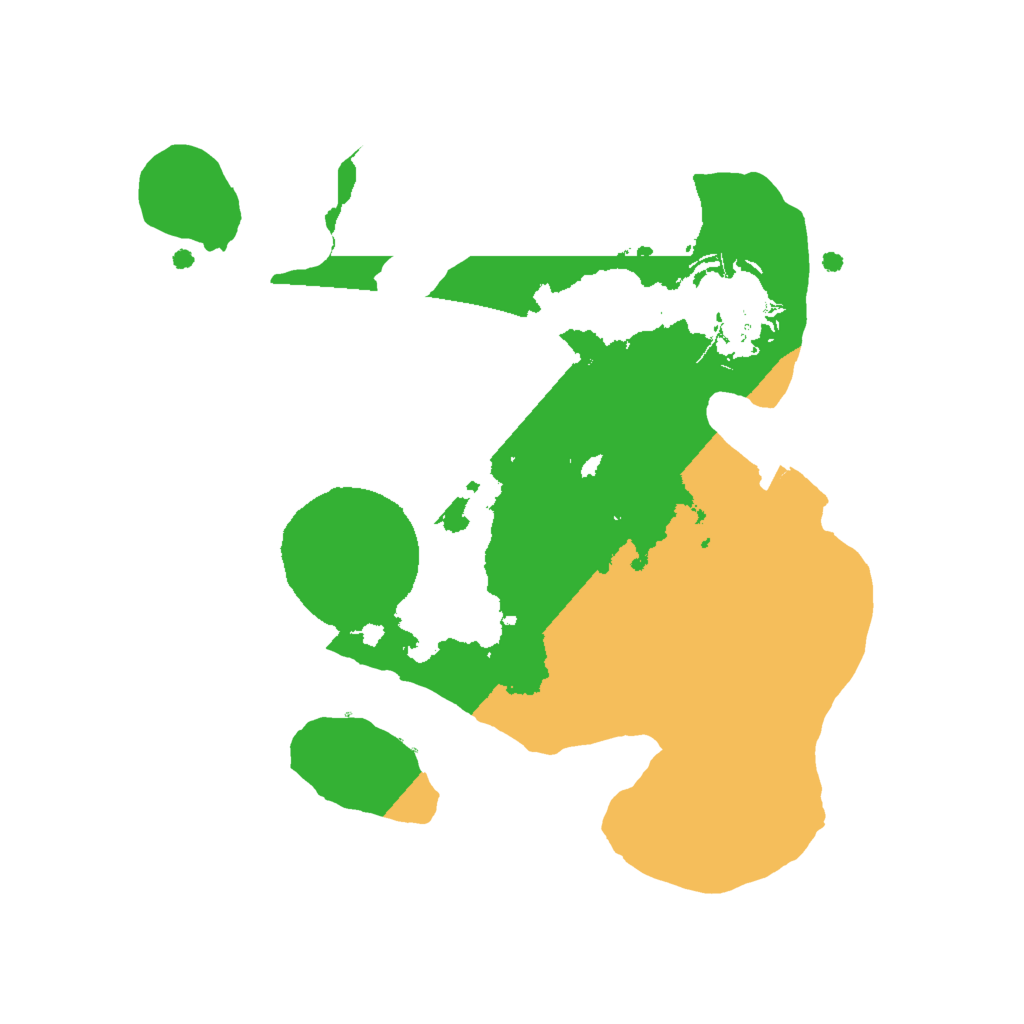 Biome Rust Map: Procedural Map, Size: 2000, Seed: 38358376