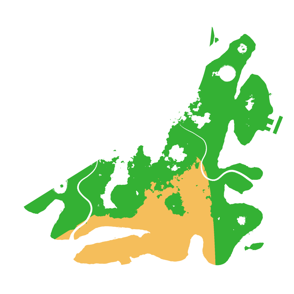 Biome Rust Map: Procedural Map, Size: 3200, Seed: 1951495375