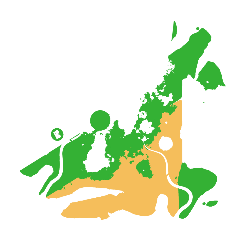 Biome Rust Map: Procedural Map, Size: 3200, Seed: 1951495375