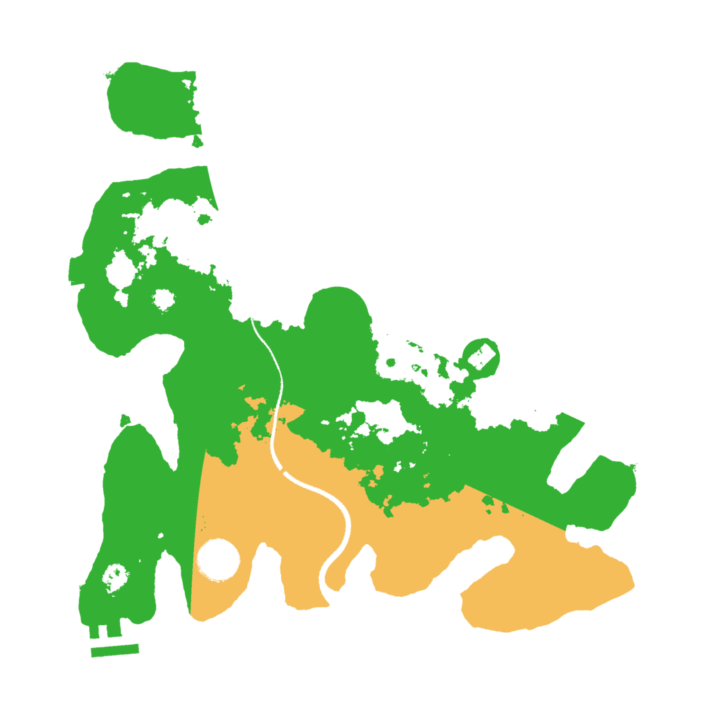 Biome Rust Map: Procedural Map, Size: 3000, Seed: 119644