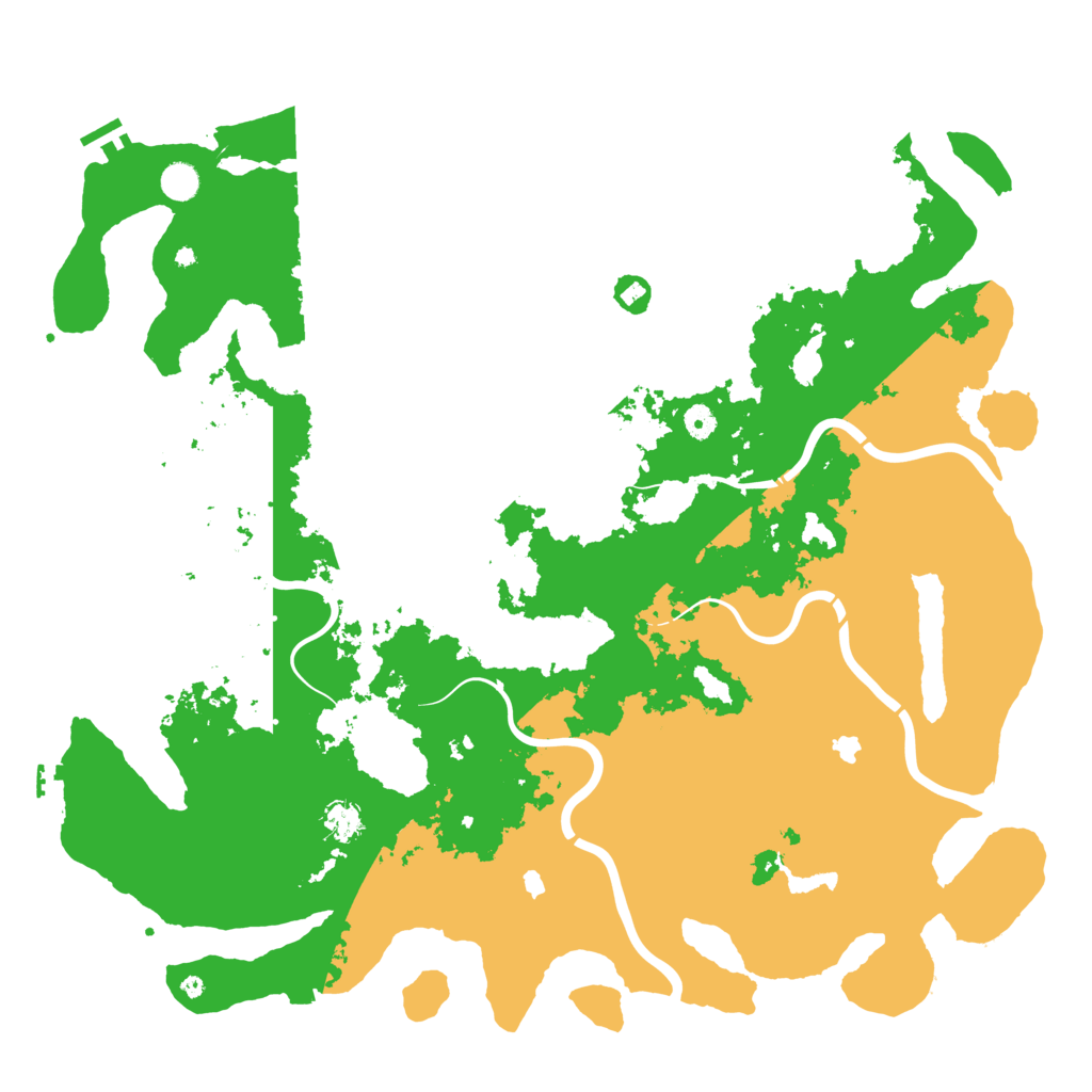 Biome Rust Map: Procedural Map, Size: 5000, Seed: 436345