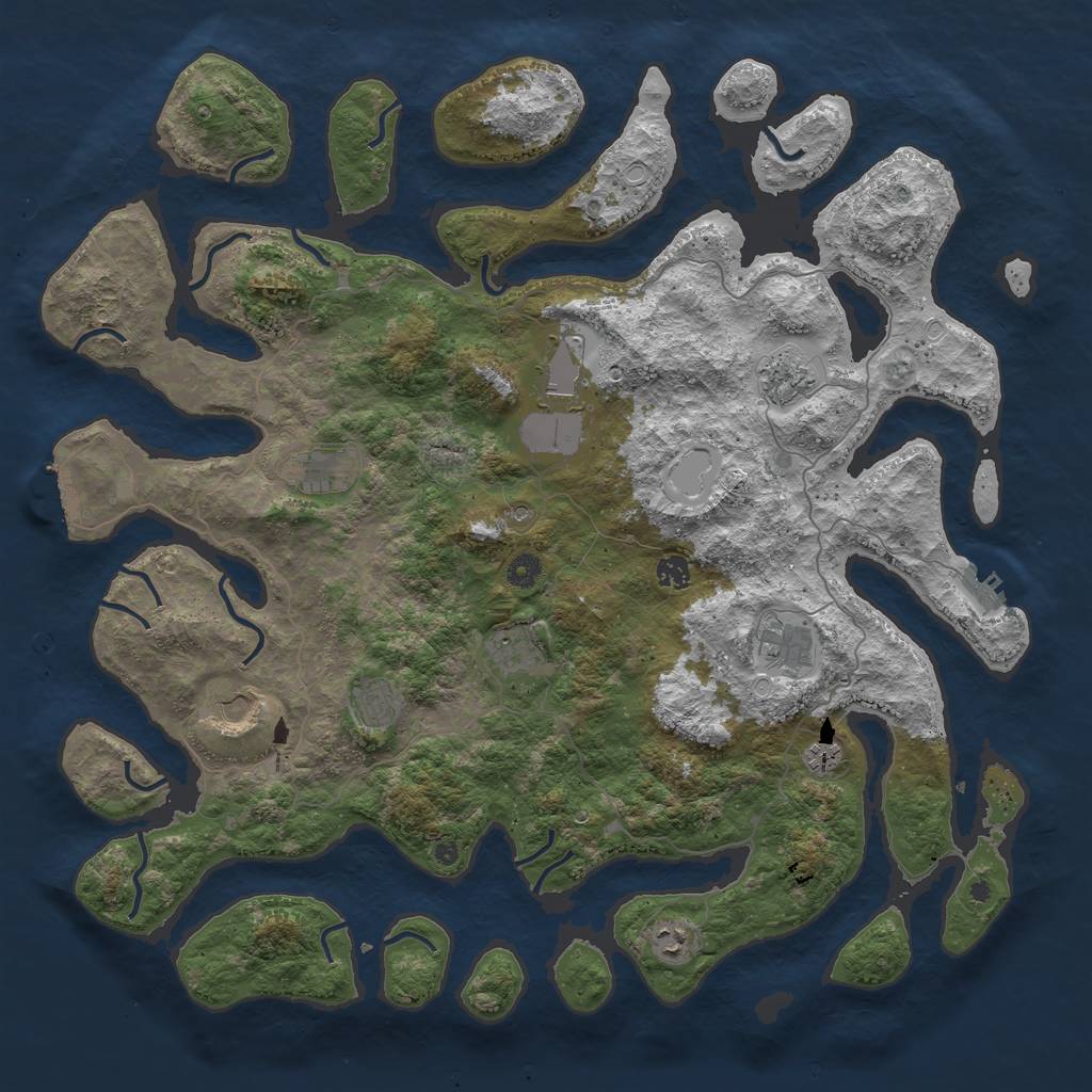Rust Map: Procedural Map, Size: 4750, Seed: 20210805, 21 Monuments