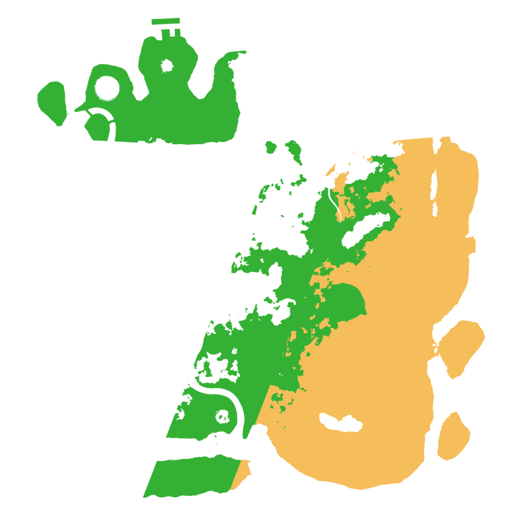 Biome Rust Map: Procedural Map, Size: 3750, Seed: 1196504736