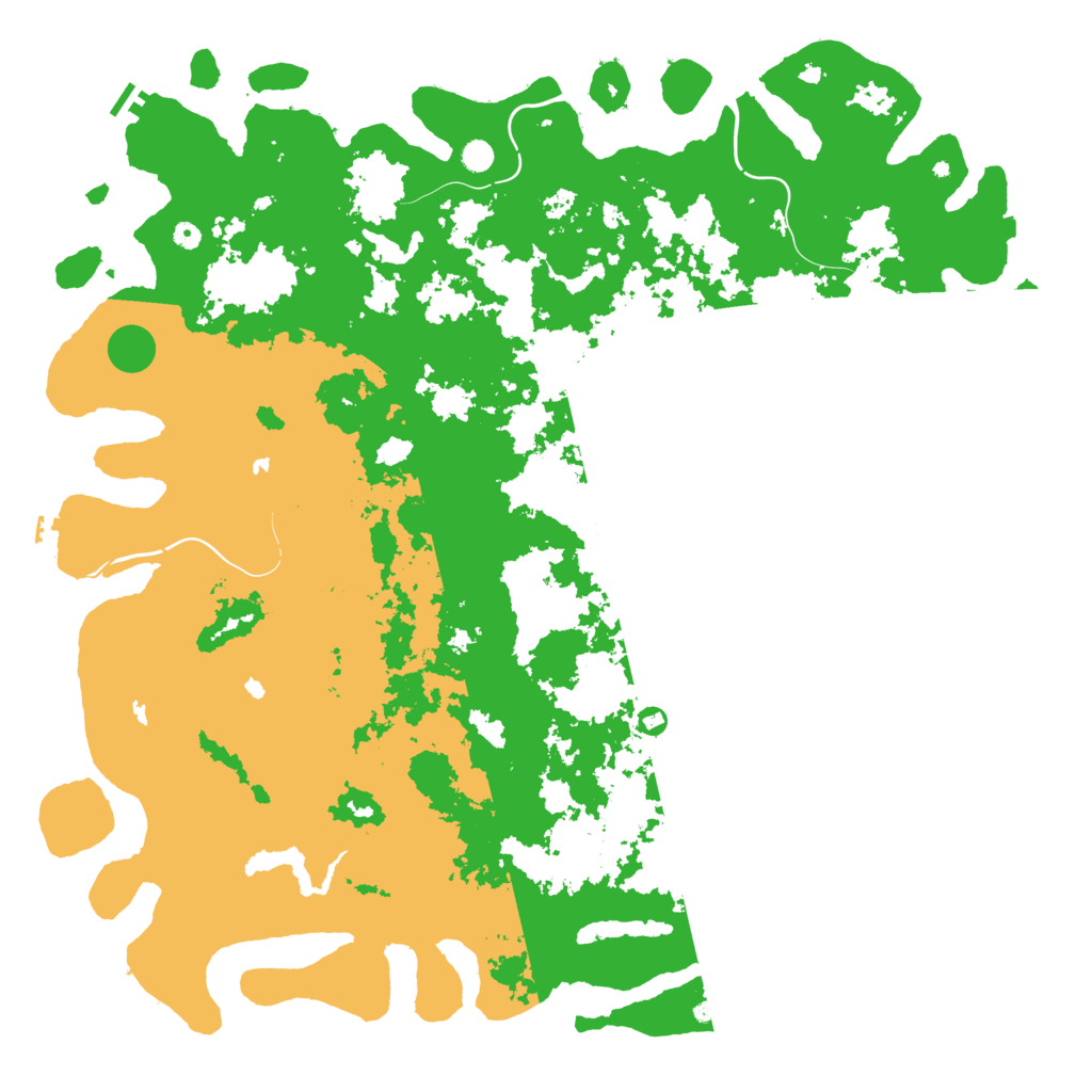 Biome Rust Map: Procedural Map, Size: 6000, Seed: 104951135