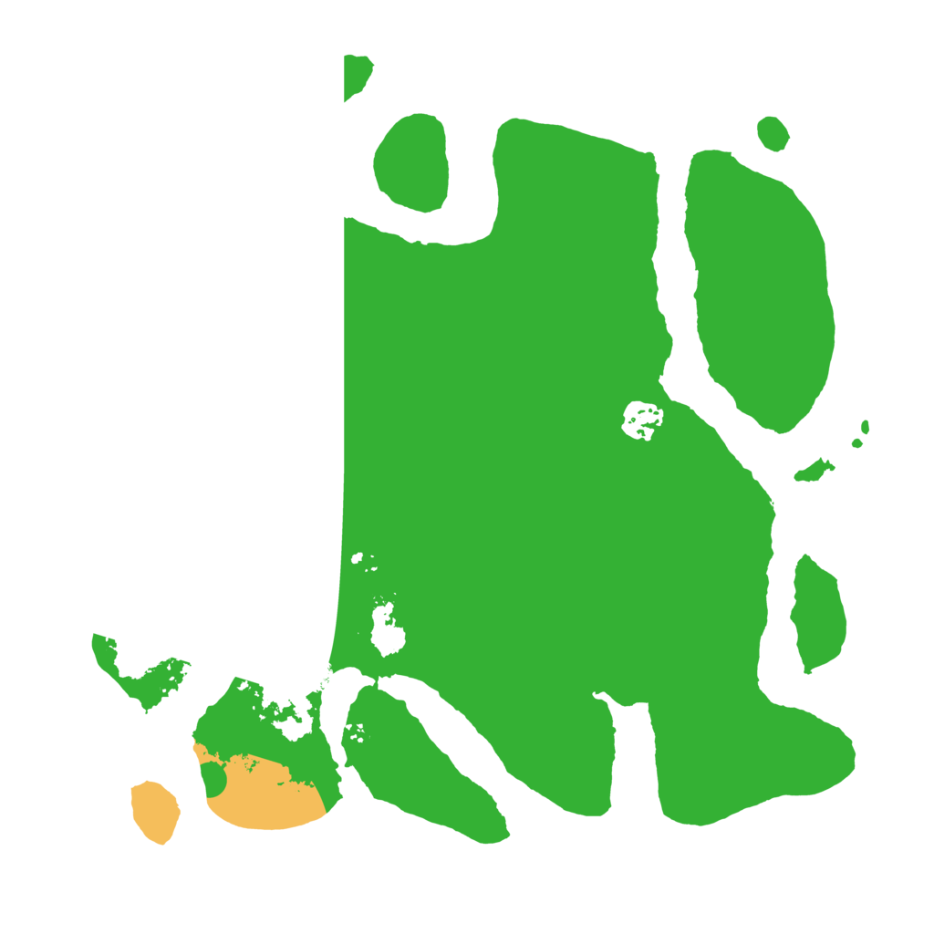 Biome Rust Map: Barren, Size: 3500, Seed: 6821