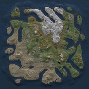 Thumbnail Rust Map: Procedural Map, Size: 4500, Seed: 1427427, 22 Monuments