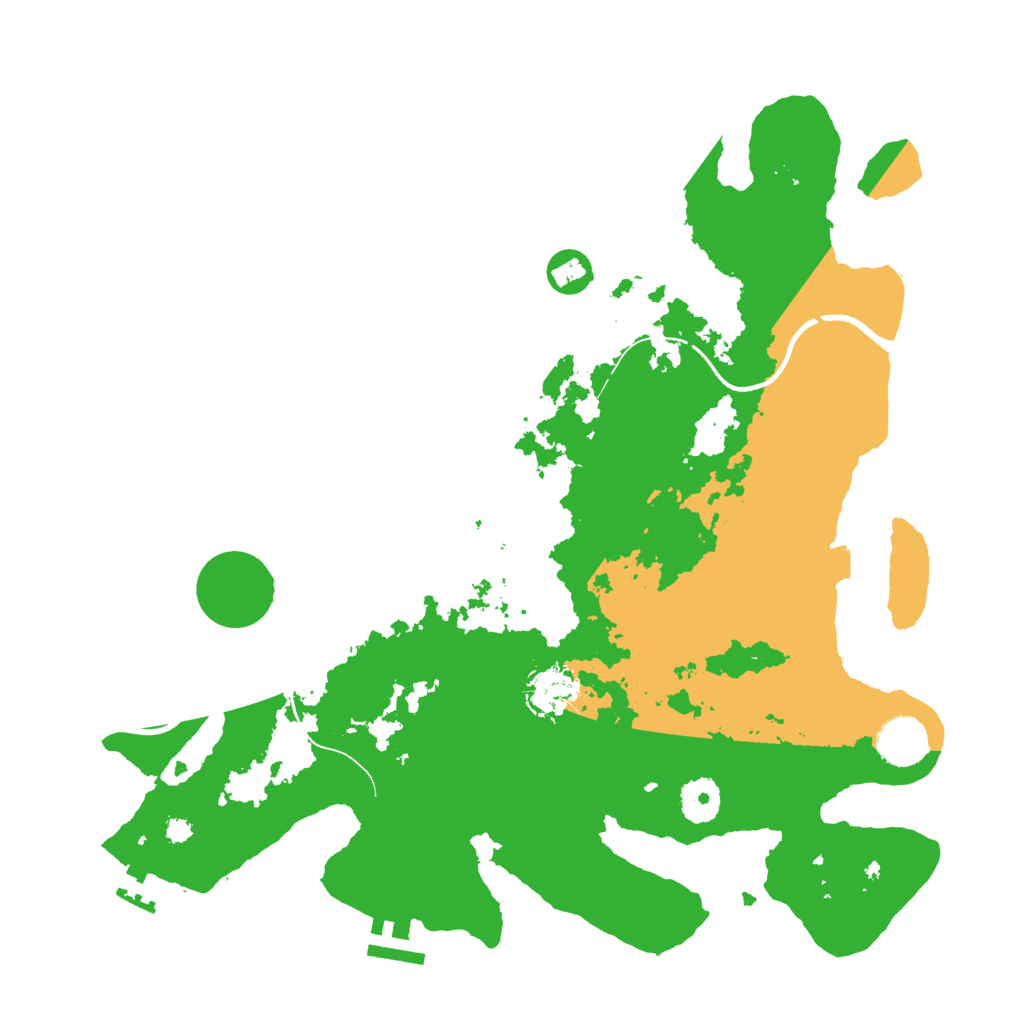 Biome Rust Map: Procedural Map, Size: 3600, Seed: 2141166960