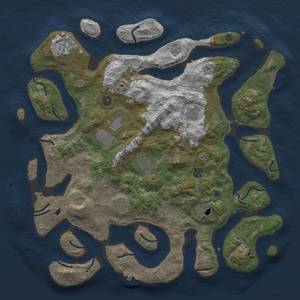 Thumbnail Rust Map: Procedural Map, Size: 4500, Seed: 1532921254, 21 Monuments