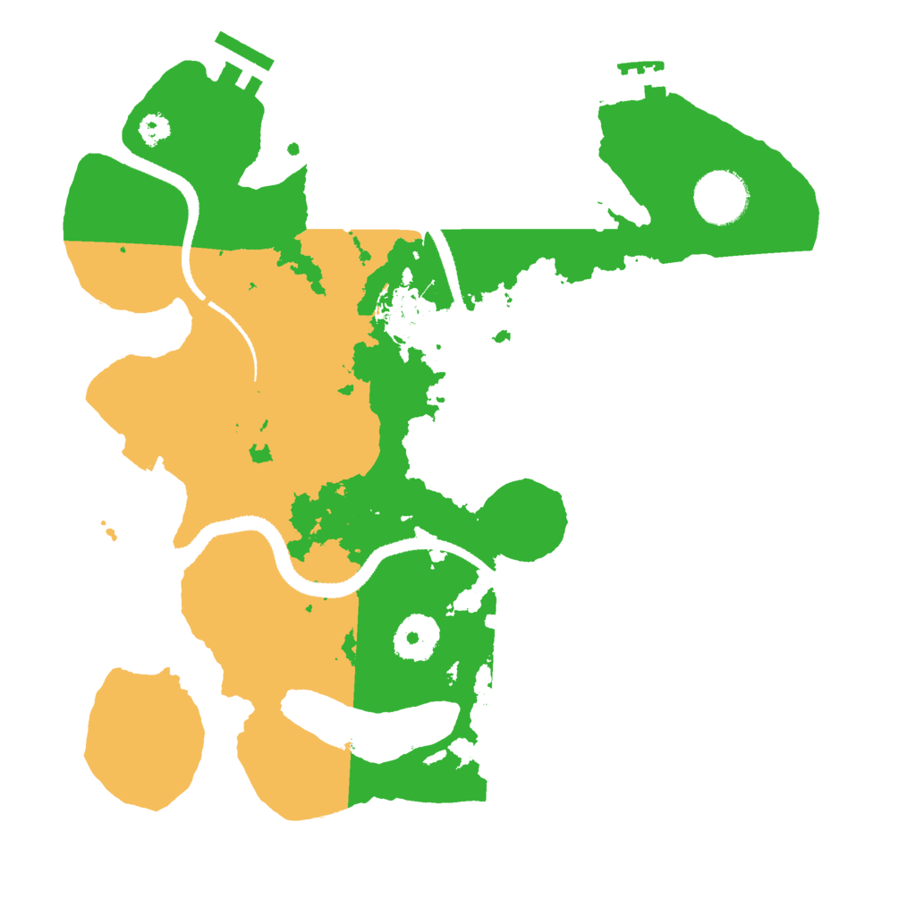 Biome Rust Map: Procedural Map, Size: 3000, Seed: 826572