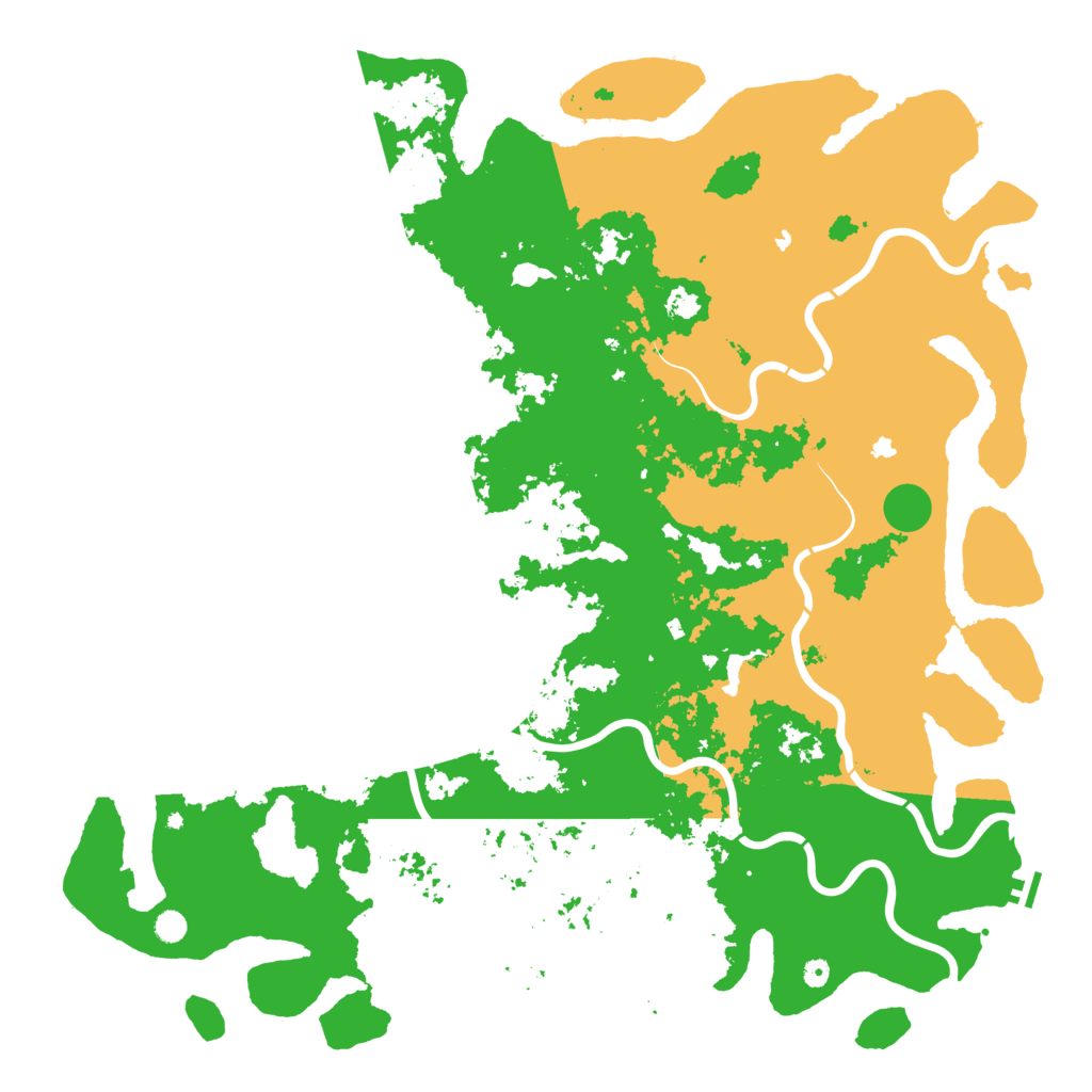 Biome Rust Map: Procedural Map, Size: 6000, Seed: 12145454