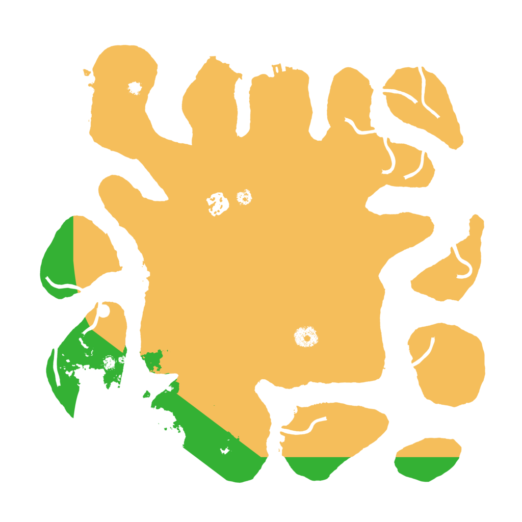 Biome Rust Map: Procedural Map, Size: 3500, Seed: 456663