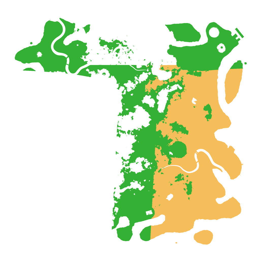 Biome Rust Map: Procedural Map, Size: 4500, Seed: 152160083