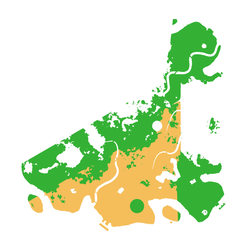 Biome Rust Map: Procedural Map, Size: 4500, Seed: 126814