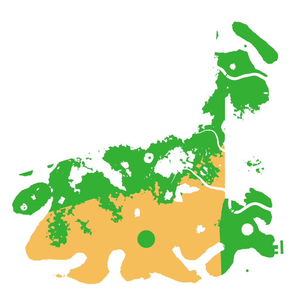 Biome Rust Map: Procedural Map, Size: 4500, Seed: 4848