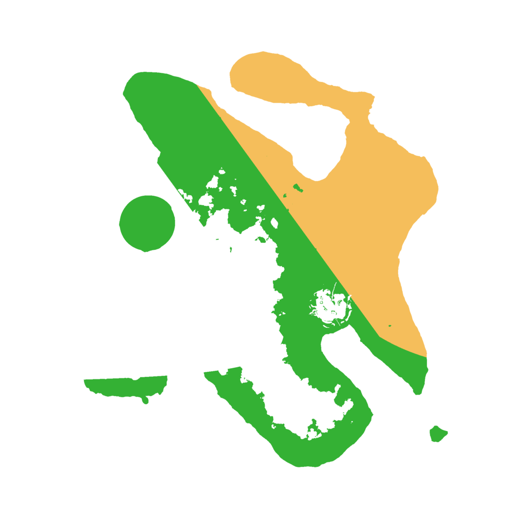 Biome Rust Map: Barren, Size: 2500, Seed: 118921667