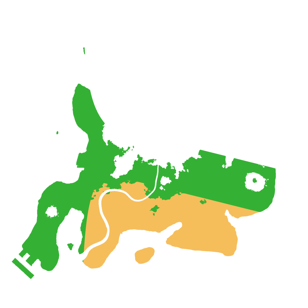 Biome Rust Map: Procedural Map, Size: 2400, Seed: 4135