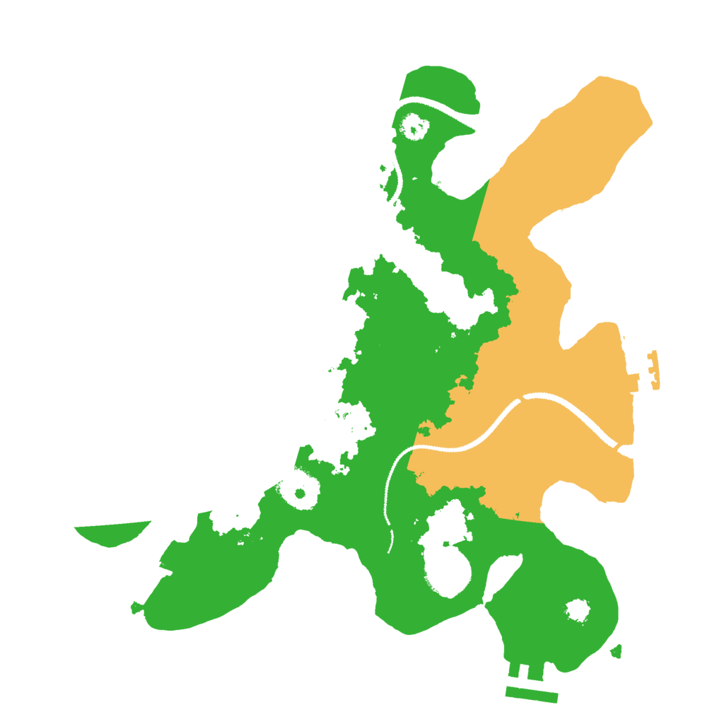 Biome Rust Map: Procedural Map, Size: 2800, Seed: 2109057640