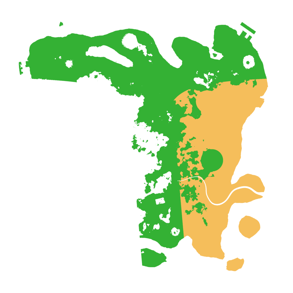 Biome Rust Map: Procedural Map, Size: 3500, Seed: 107327112