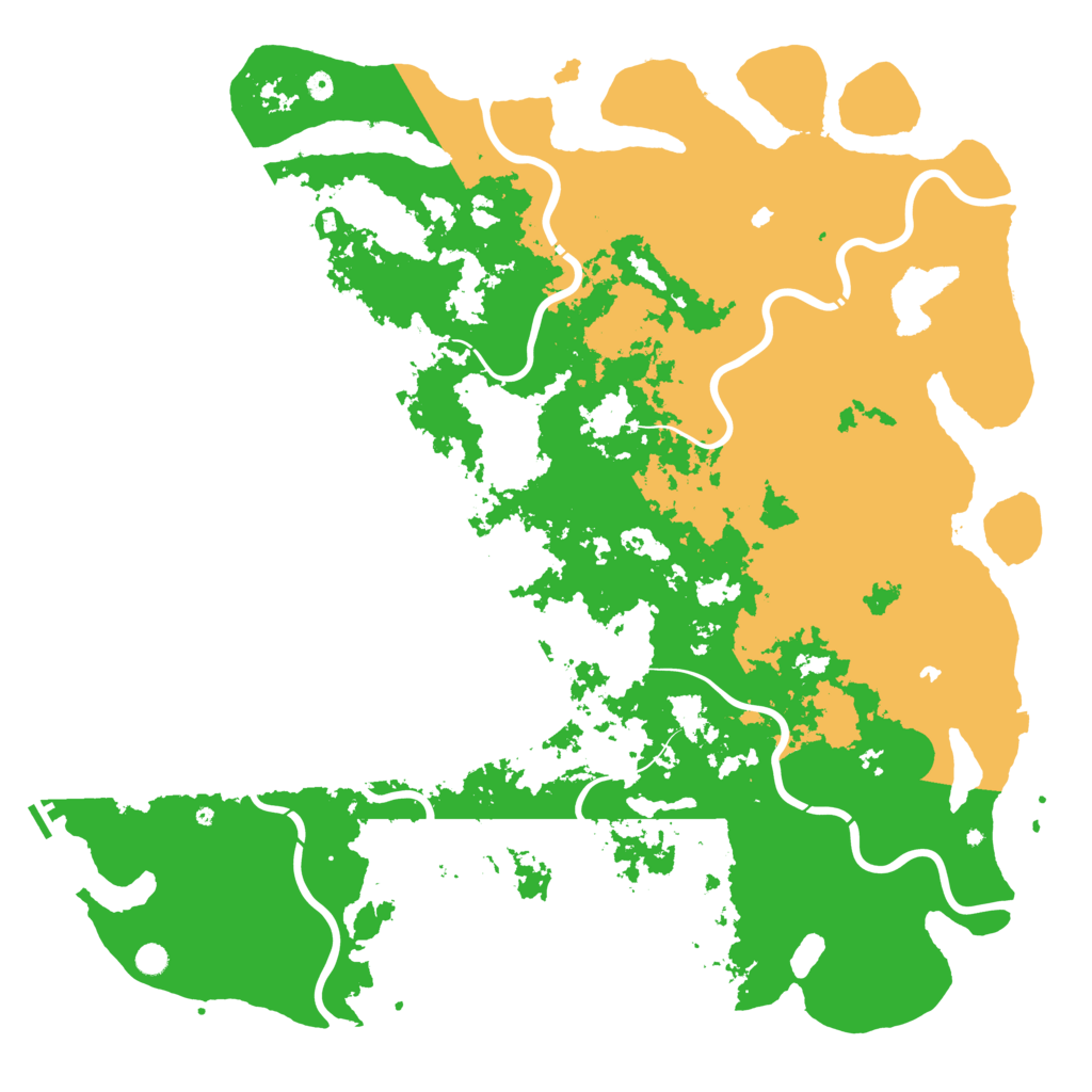Biome Rust Map: Procedural Map, Size: 6000, Seed: 21476412