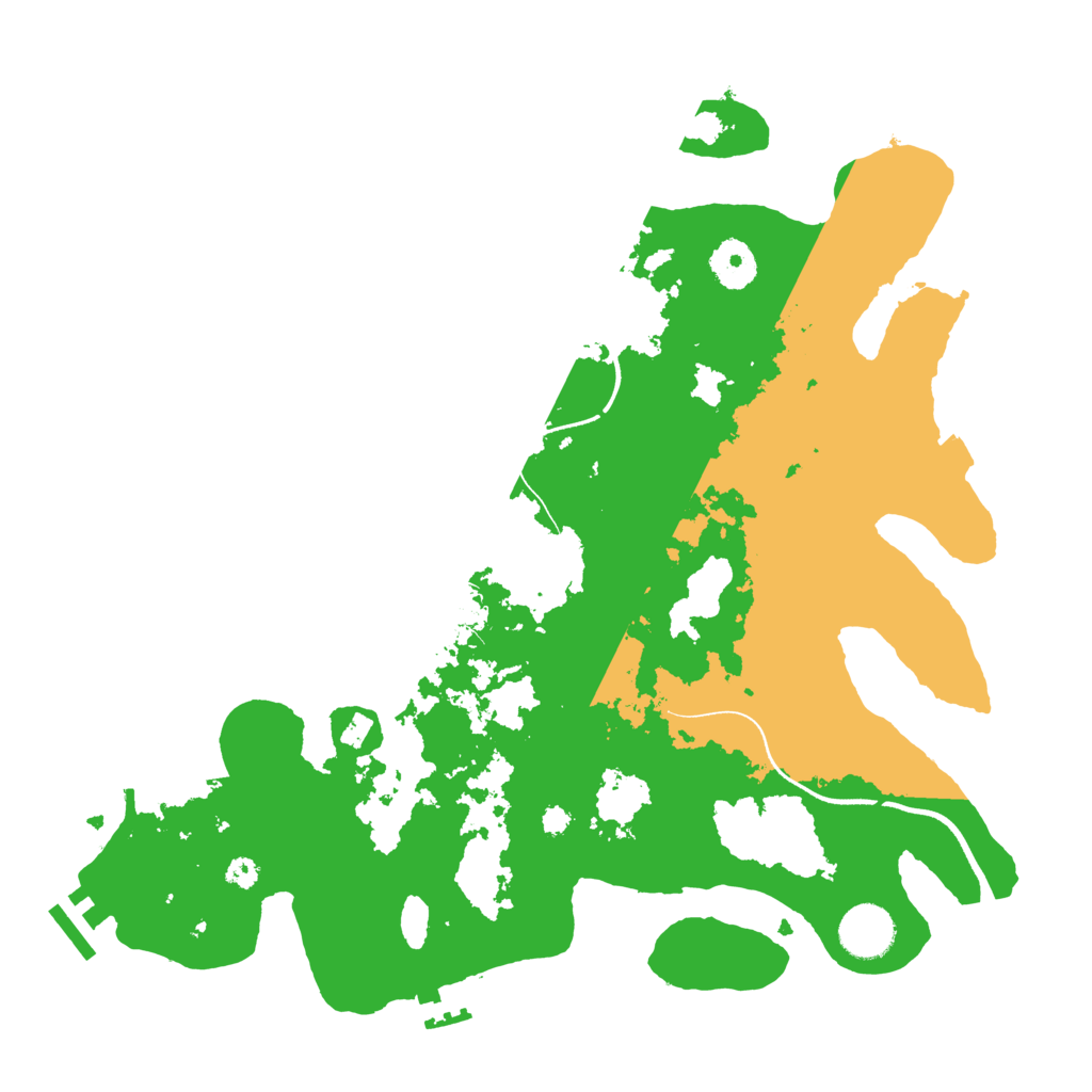 Biome Rust Map: Procedural Map, Size: 3500, Seed: 14212