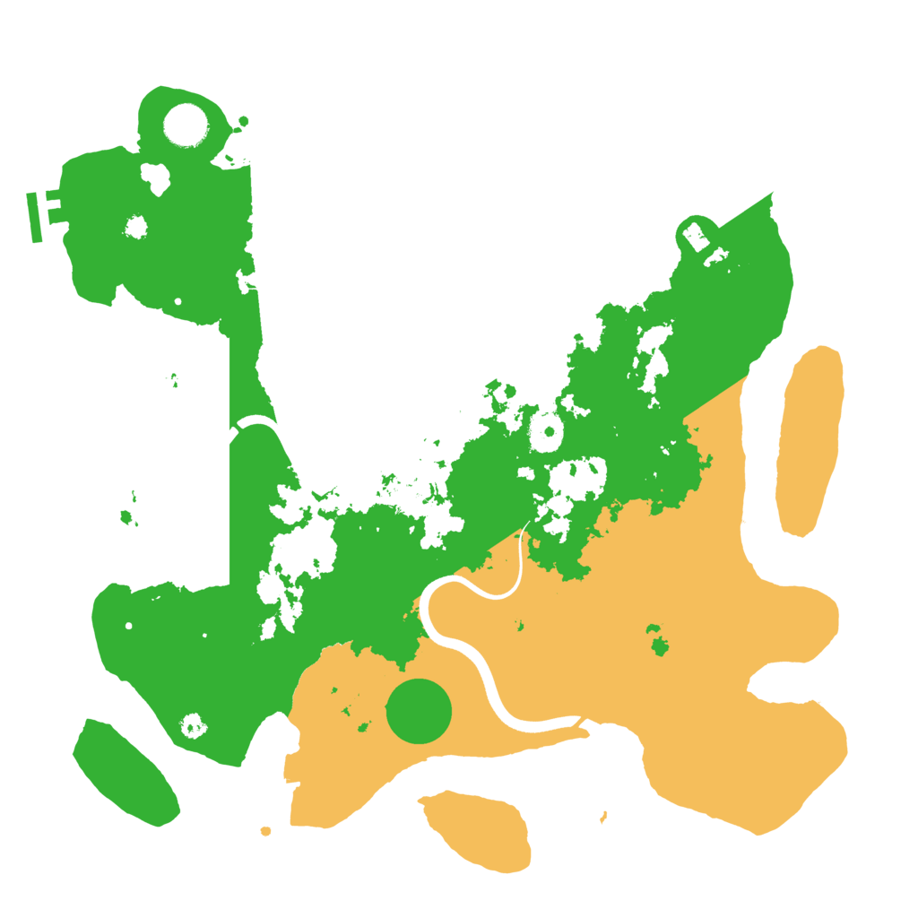 Biome Rust Map: Procedural Map, Size: 3700, Seed: 713588150