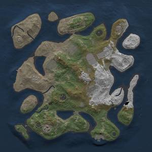 Thumbnail Rust Map: Procedural Map, Size: 3500, Seed: 812489751, 18 Monuments