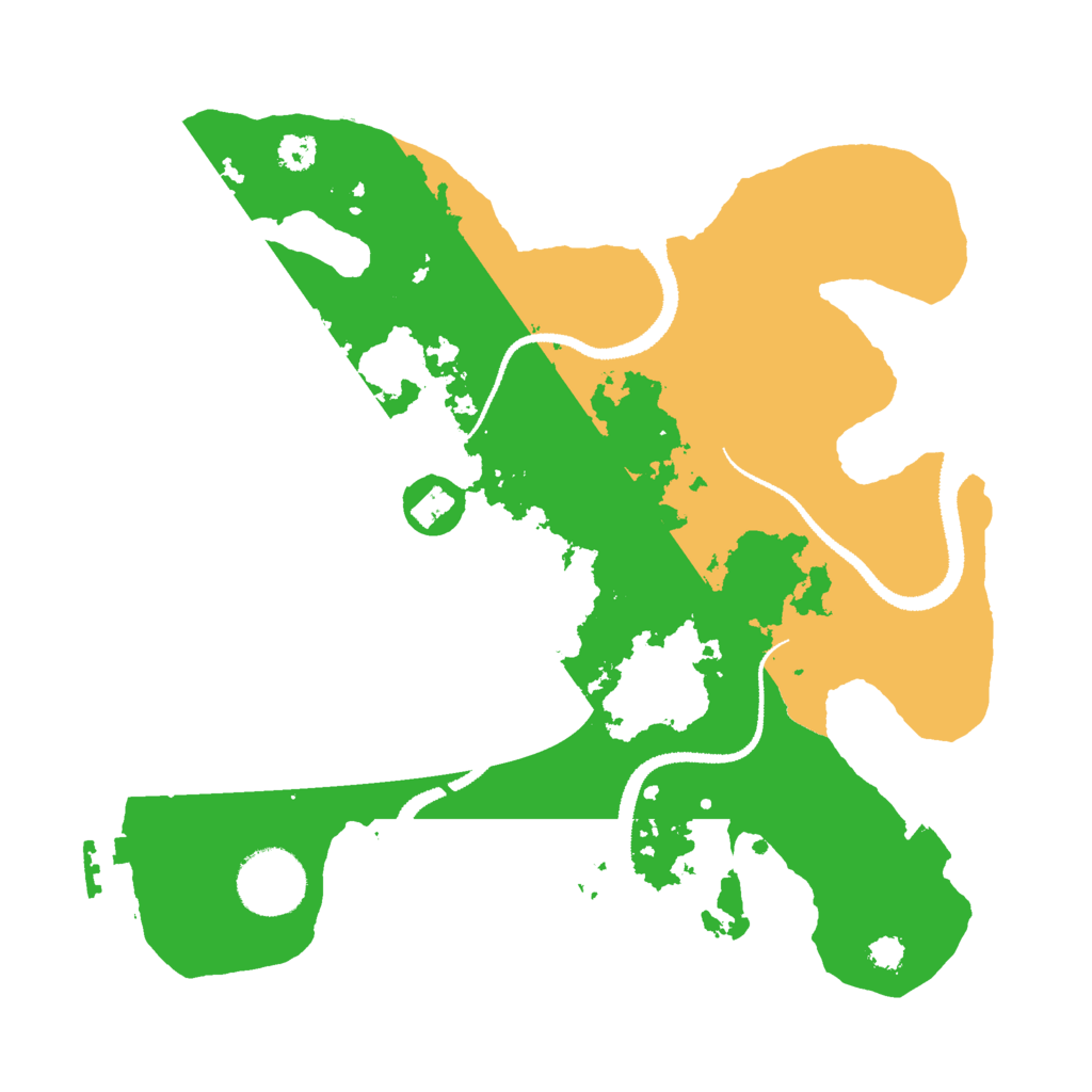 Biome Rust Map: Procedural Map, Size: 2900, Seed: 355522