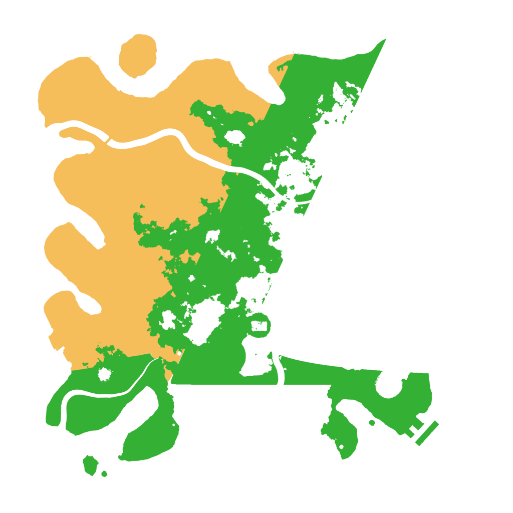 Biome Rust Map: Procedural Map, Size: 3500, Seed: 171830