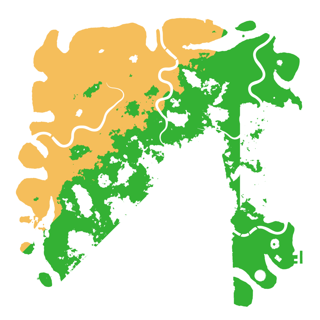 Biome Rust Map: Procedural Map, Size: 4992, Seed: 1103341864