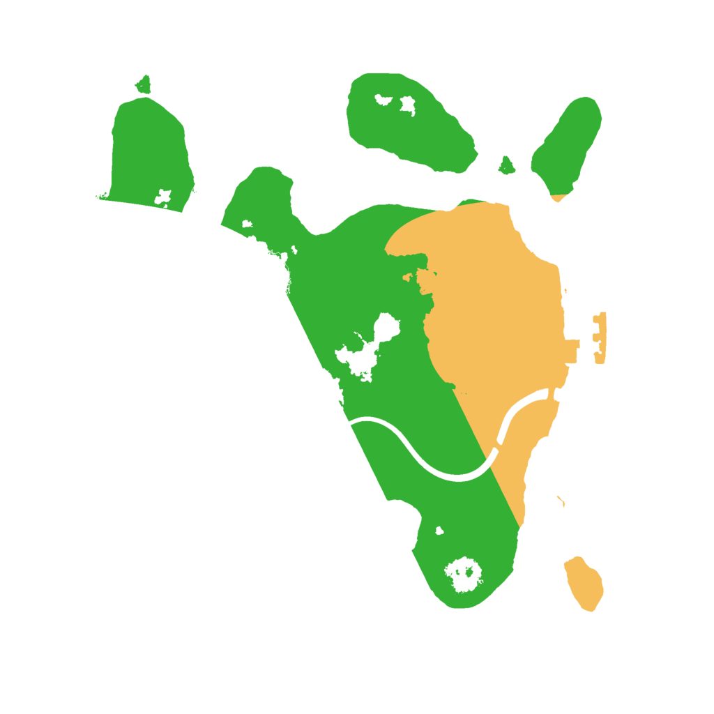 Biome Rust Map: Procedural Map, Size: 2100, Seed: 34963063