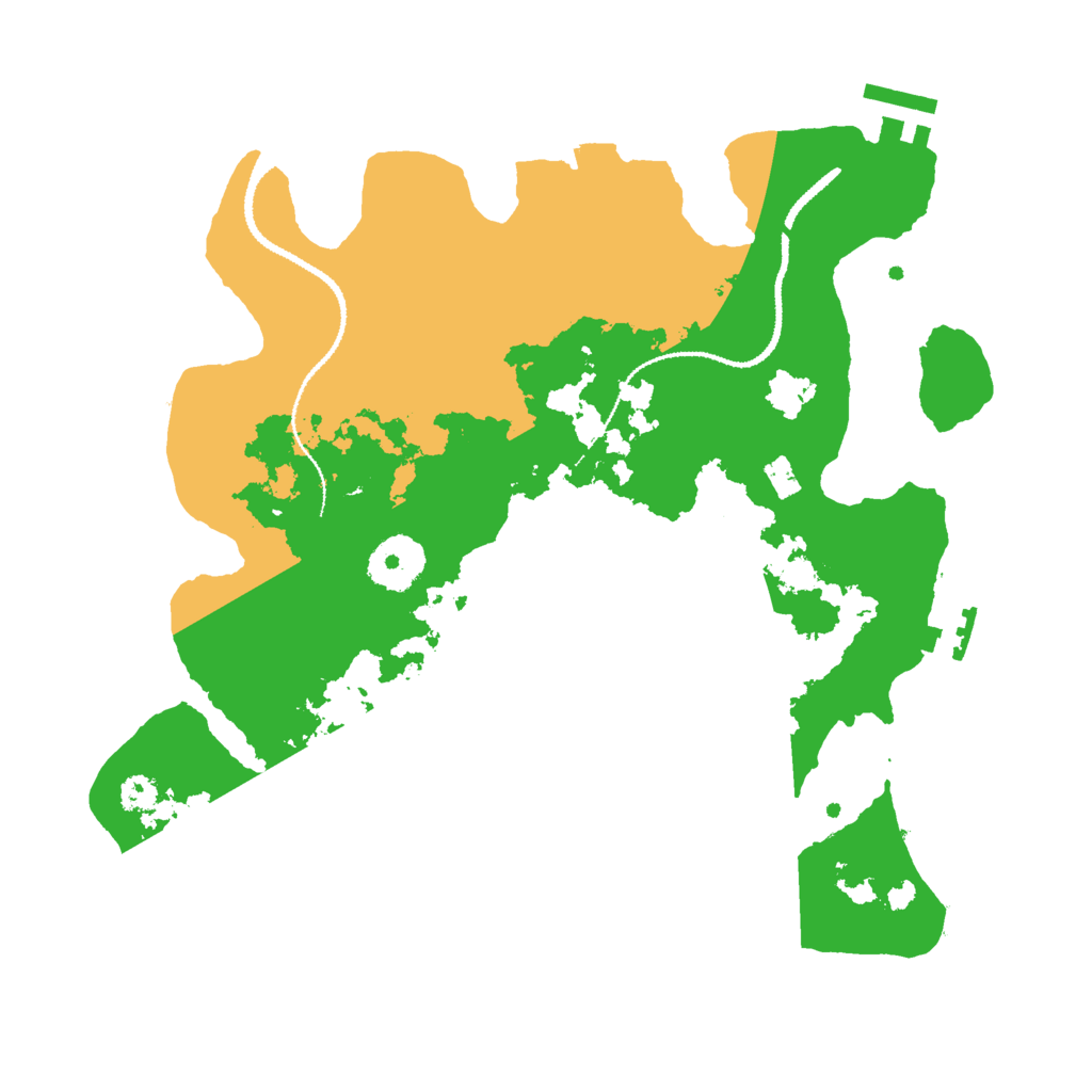 Biome Rust Map: Procedural Map, Size: 3000, Seed: 1304459241
