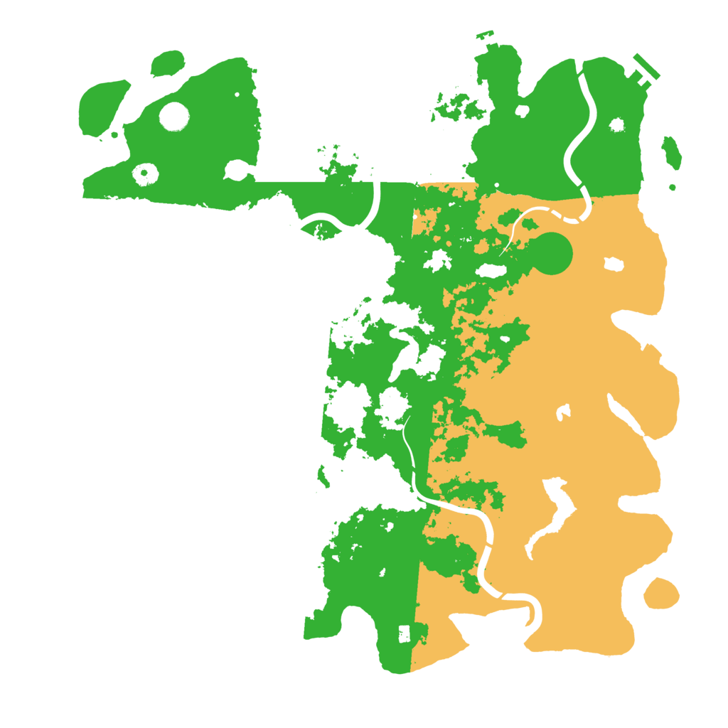 Biome Rust Map: Procedural Map, Size: 4500, Seed: 546890