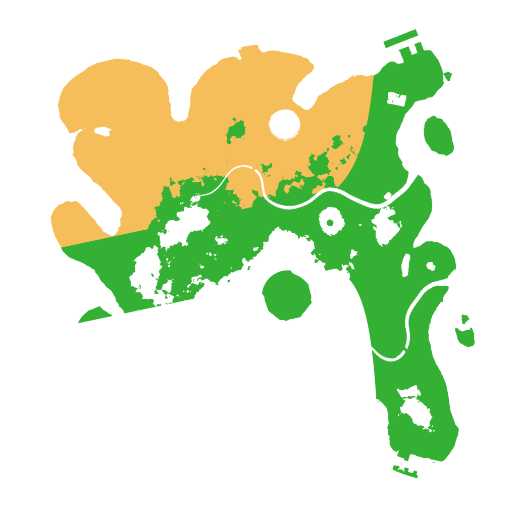 Biome Rust Map: Procedural Map, Size: 3000, Seed: 77693925